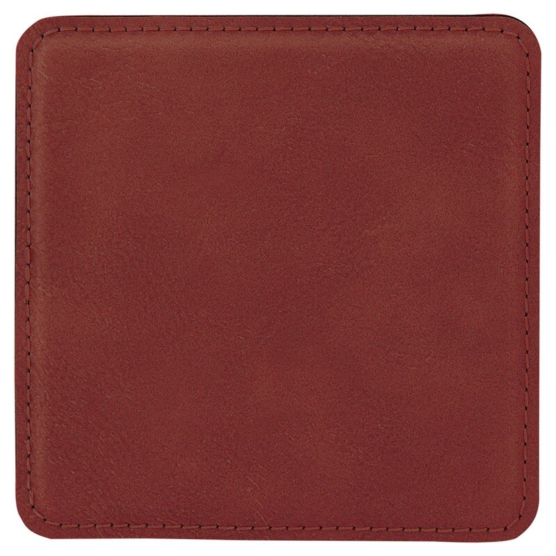 Coasters - Rose Square Leatherette Coaster Set