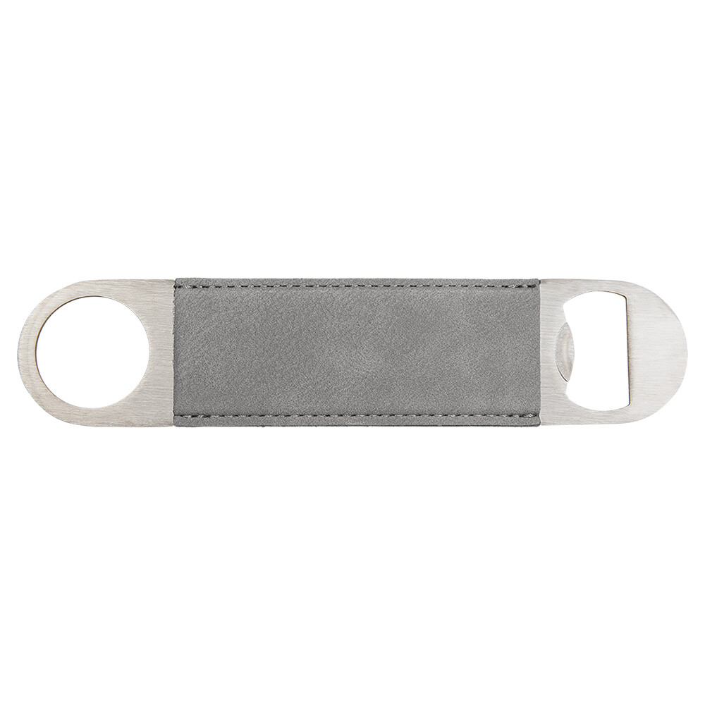Hand Held Bottle Opener - Gray Leatherette