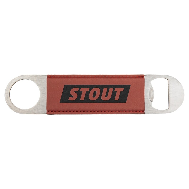 Hand Held Bottle Opener - Rose Leatherette