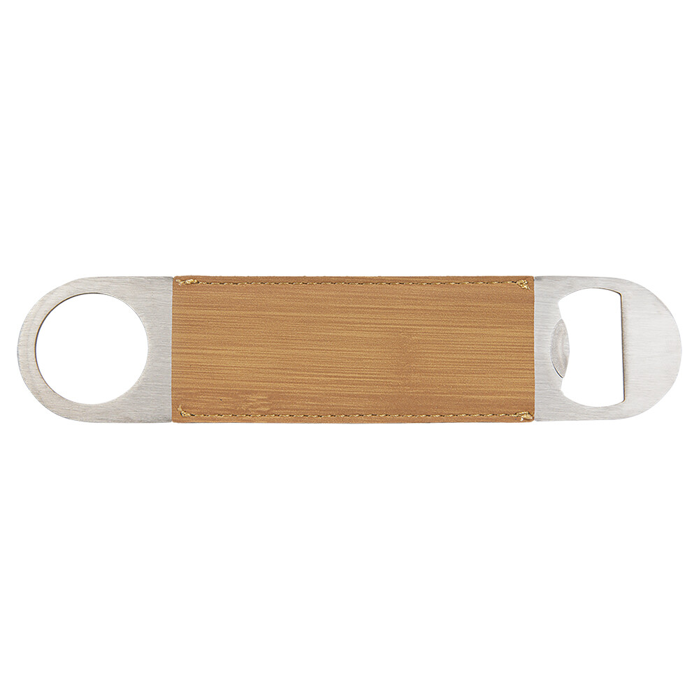 Hand Held Bottle Opener - Bamboo Leatherette