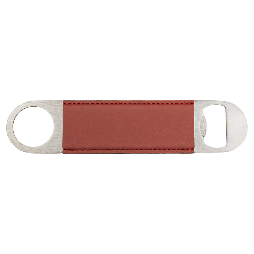 Hand Held Bottle Opener - Rose Leatherette