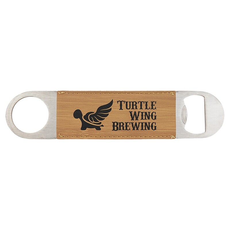 Hand Held Bottle Opener - Bamboo Leatherette