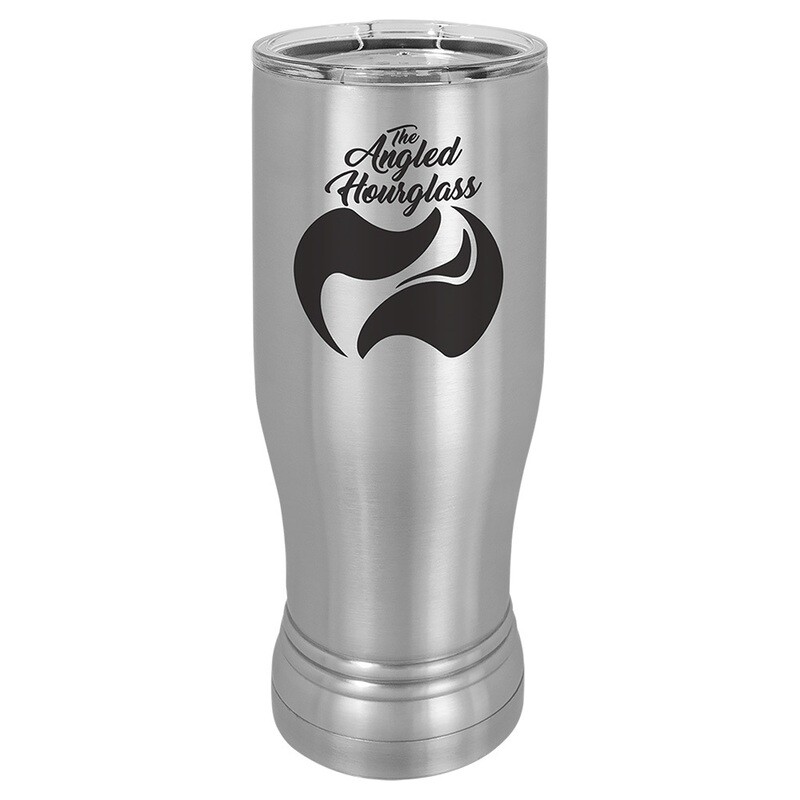 Beverage Tumblers - 14oz Stainless Steel Pilsner Tumbler with Lid
