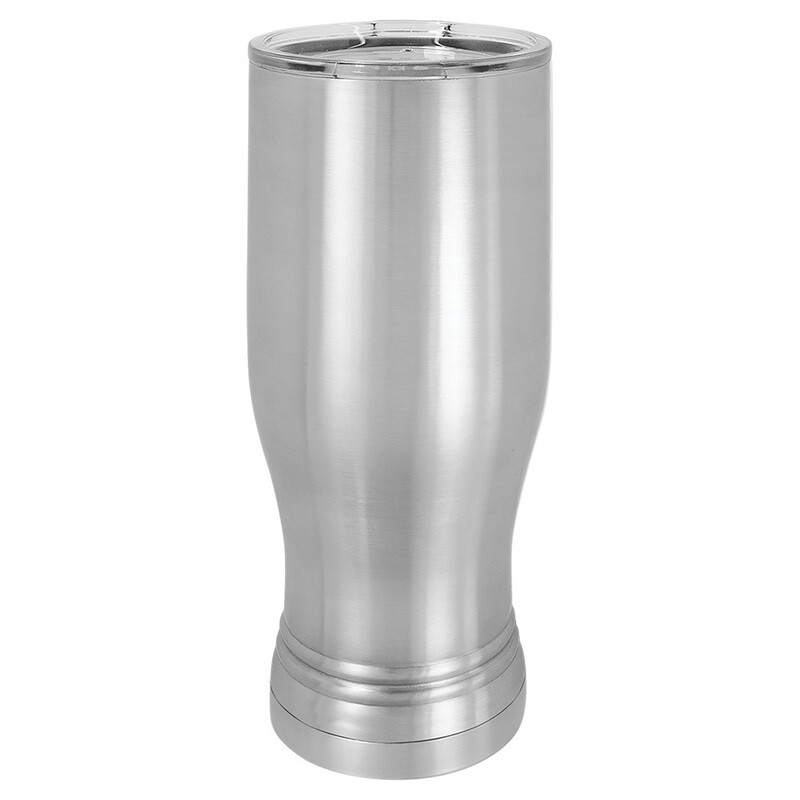 Beverage Tumblers - 20oz Stainless Steel Pilsner Tumbler with Lid