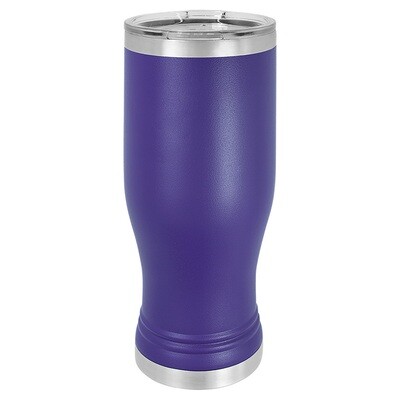 Beverage Tumblers - 20oz Purple Pilsner Tumbler with Lid