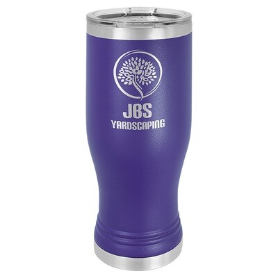 Beverage Tumblers - 20oz Purple Pilsner Tumbler with Lid