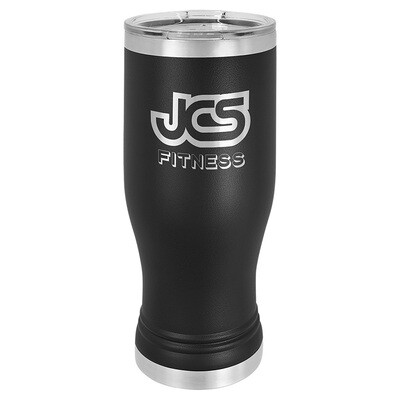 Beverage Tumblers - 20oz Black Pilsner Tumbler with Lid