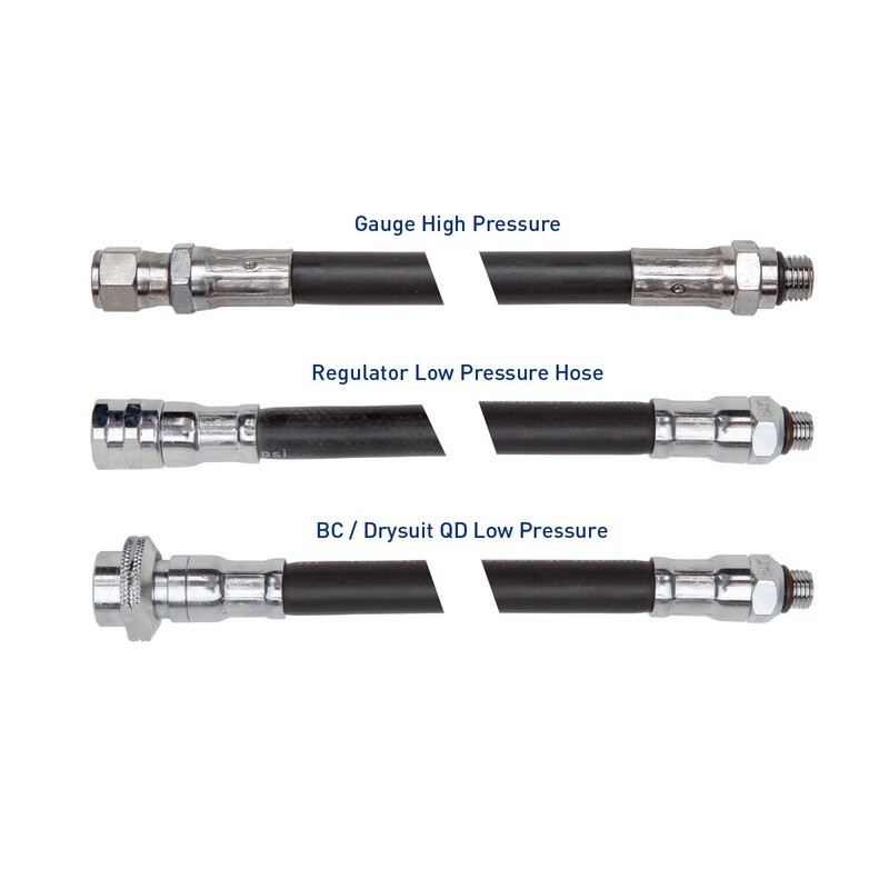XS Scuba SPG Hose High Pressure, 36&quot;
