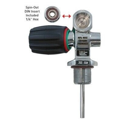 XS Scuba Tank Valve DIN/Yoke, PVD