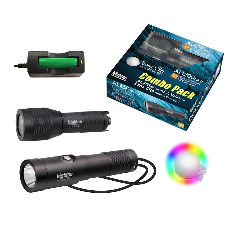 Big Blue Lights Combo Pack AL450 NM Tail + AL 1300NP-II