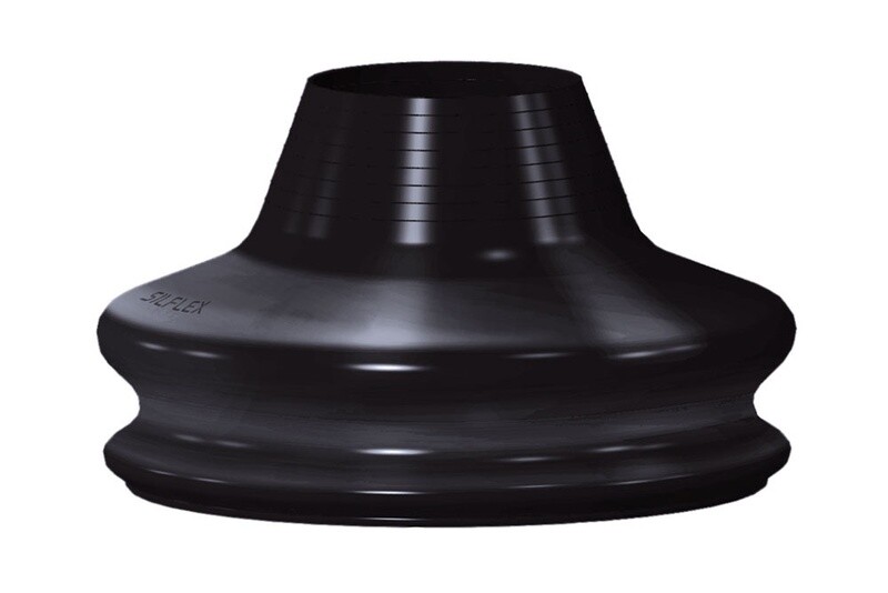 Si Tech Silflex Silicone Neck Seal, Small Black 