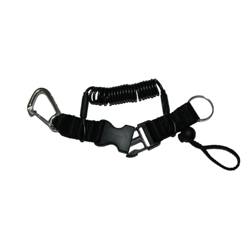 XS Scuba Coil Lanyard 52&quot; w/ Stainless Steel Snap Clip