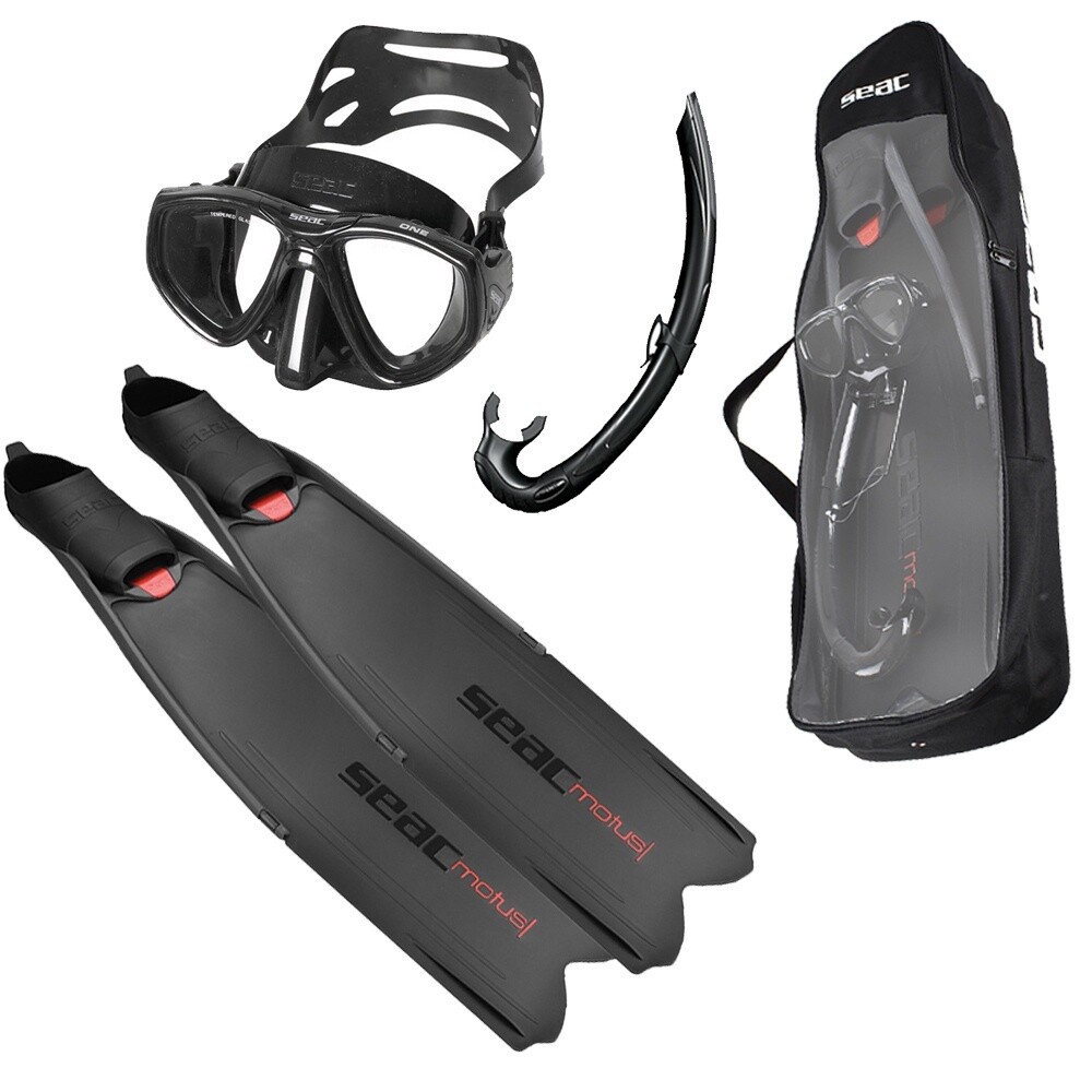 Seac Freediving Set Tris Motus Black