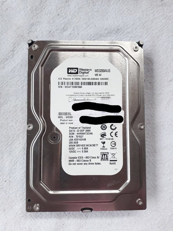 Hd Western Digital 320gb (sata)