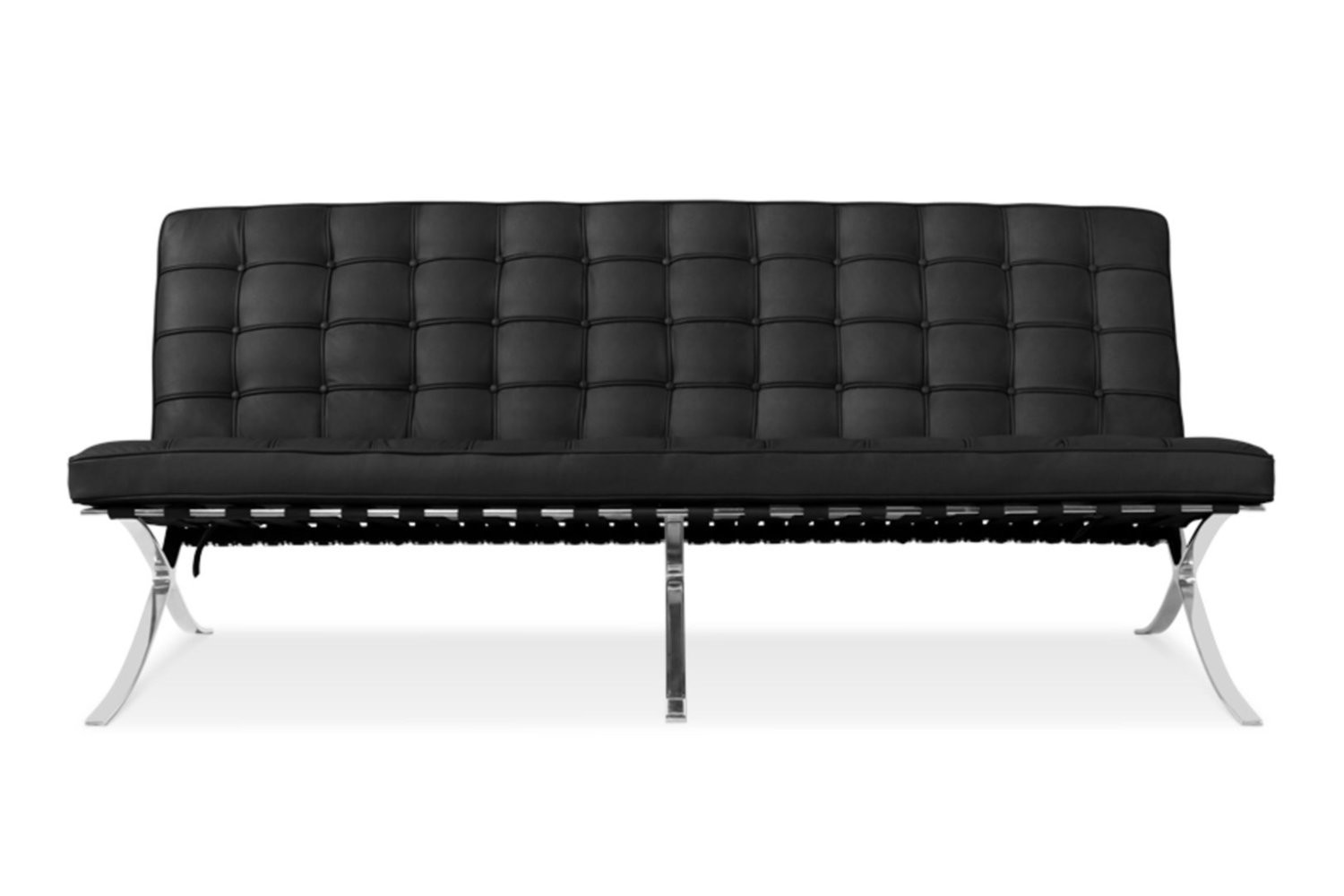 Barcelona 3er Sofa Schwarz