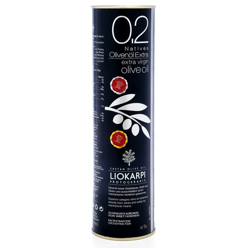 Premium Extra Virgin Olive Oil 0.2 Acidity 1Ltr
