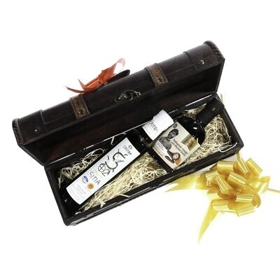 Olive Oil with Balsamic Vinegar Wooden Chest