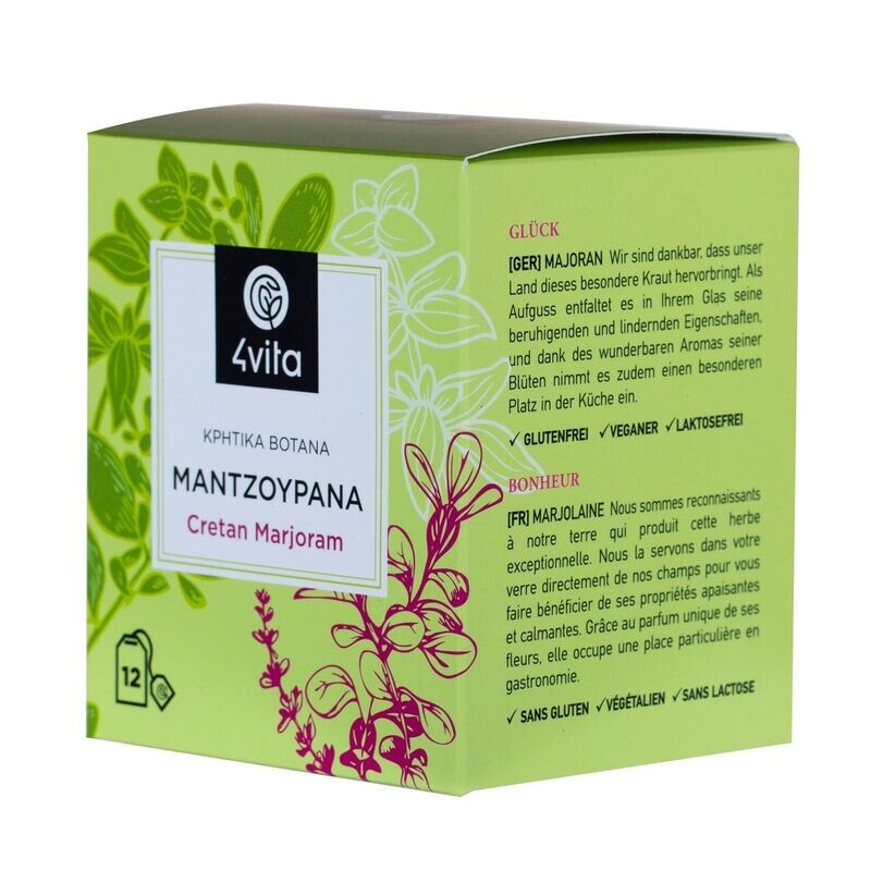 Greek Herbal Tea Marjoram by 4Vita (12 sachets)