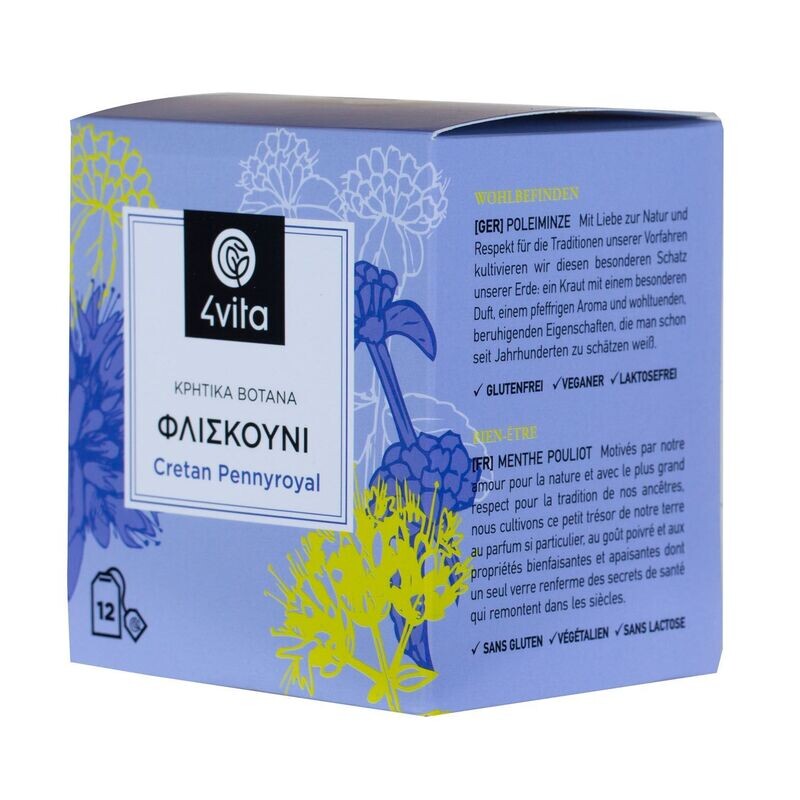 Cretan Herbal Tea Pennyroyal by 4Vita (12 sachets)