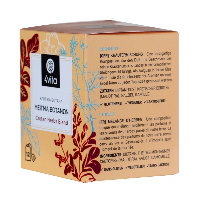 Cretan Herbs Blend by 4Vita (12 sachets)