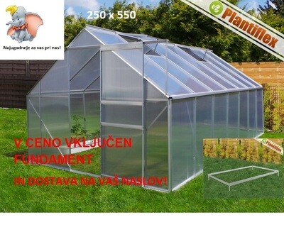 Rastlinjak - Plantiflex® 250x550 cm - BREZ FUNDAMENTA