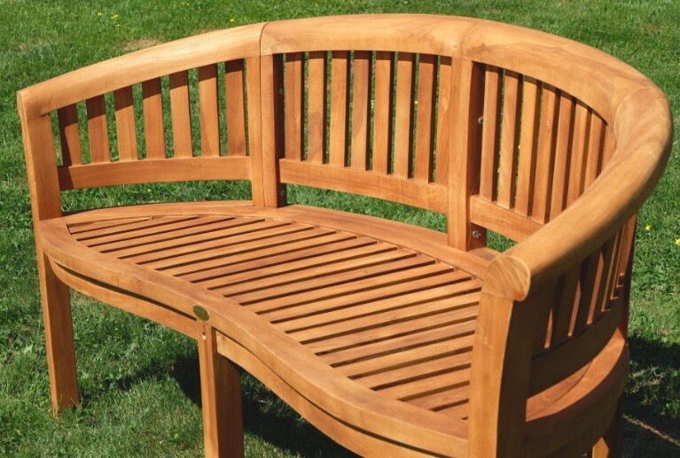 3-sedežna vrtna klop COCO 150 cm – les TEAK
