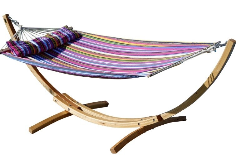 Viseča mreža BLANCA ROZA + vzglavnik – 320 cm