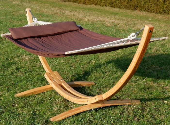 Viseča mreža BLANCA RJAVA + vzglavnik – 320 cm