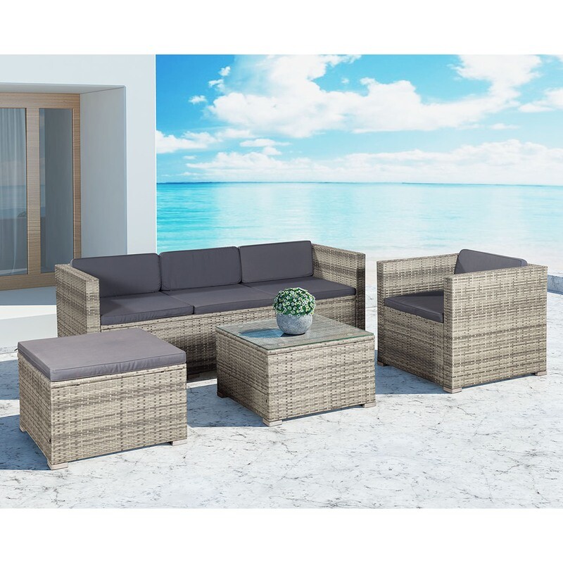Vrtna garnitura rattan »PUNTA CANA L« - za 4- 5 oseb