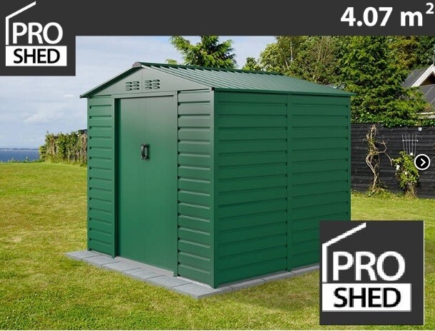 ProShed® - Kovinska uta - lopa – hiška – 4,07 m2 - antrazit, siva, zelena