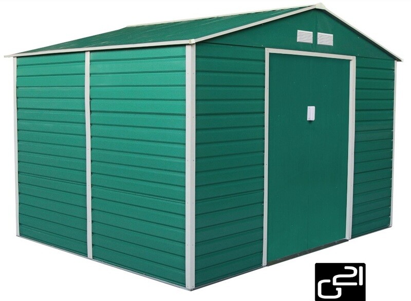 ​Vrtna kovinska hiška-uta-lopa 4,84 m² - 2,7 m x 1,8 m - ZELENA