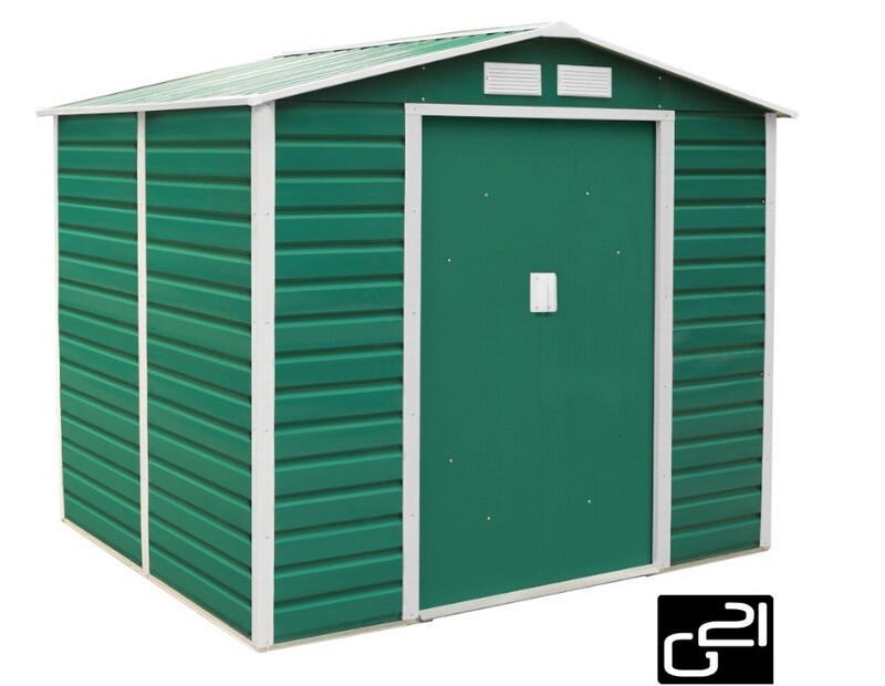 ​Vrtna kovinska hiška-uta-lopa 3,67 m² - 2,0 m x 1,8 m - ZELENA