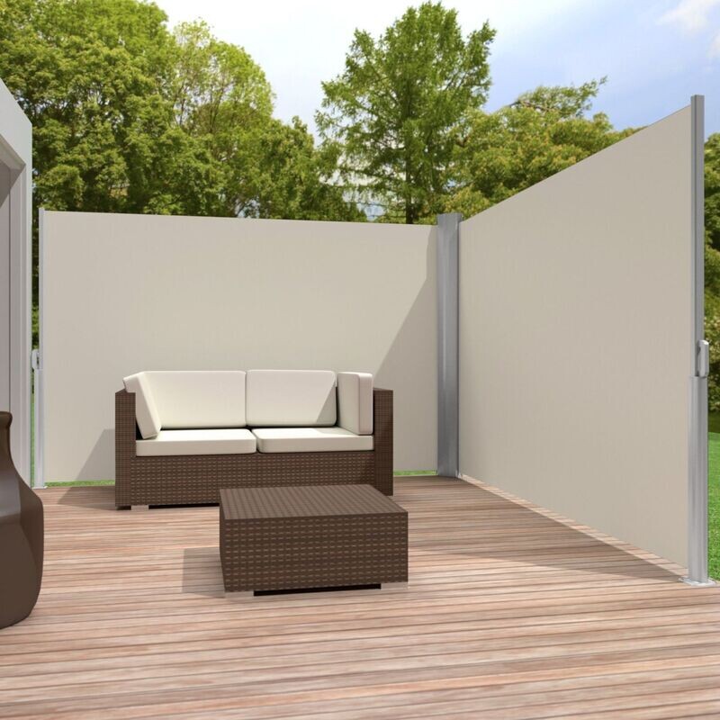 ​Aluminijasta dvostranska tenda 160 / 180 / 200 cm x 600 cm - BEŽ