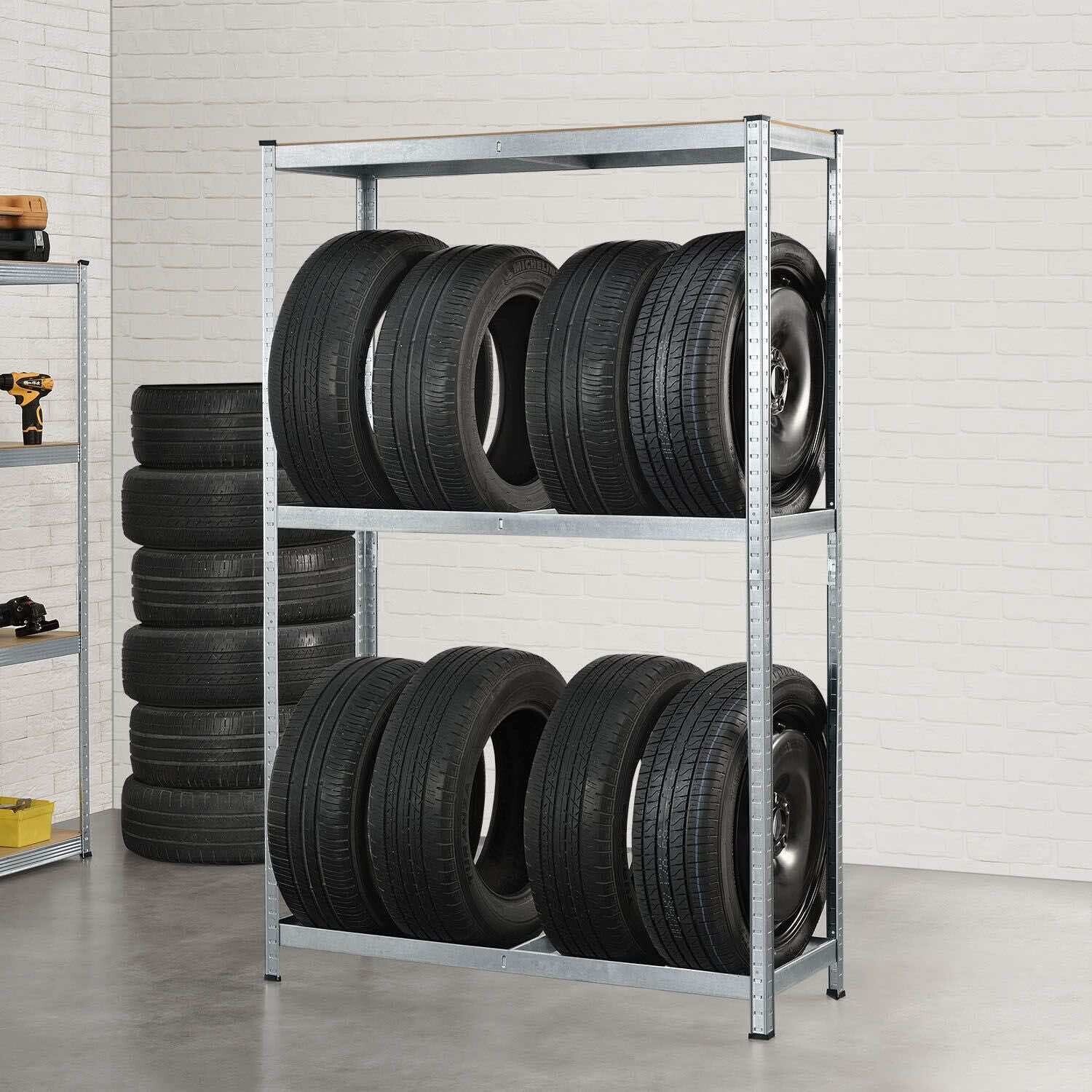 Kovinski Regal - Police za shranjevanje pnevmatik