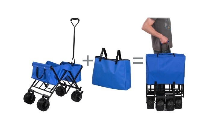 Zložljiv transportni voziček/voziček za na plažo - več barv