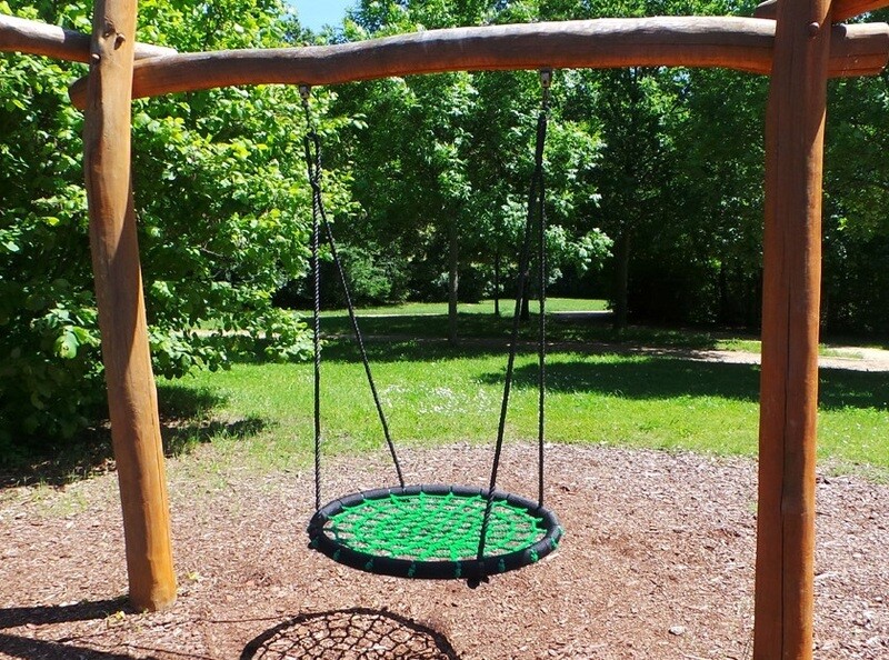 Gugalnica "MREŽA - GNEZDO" premer 120 cm - 4 barve