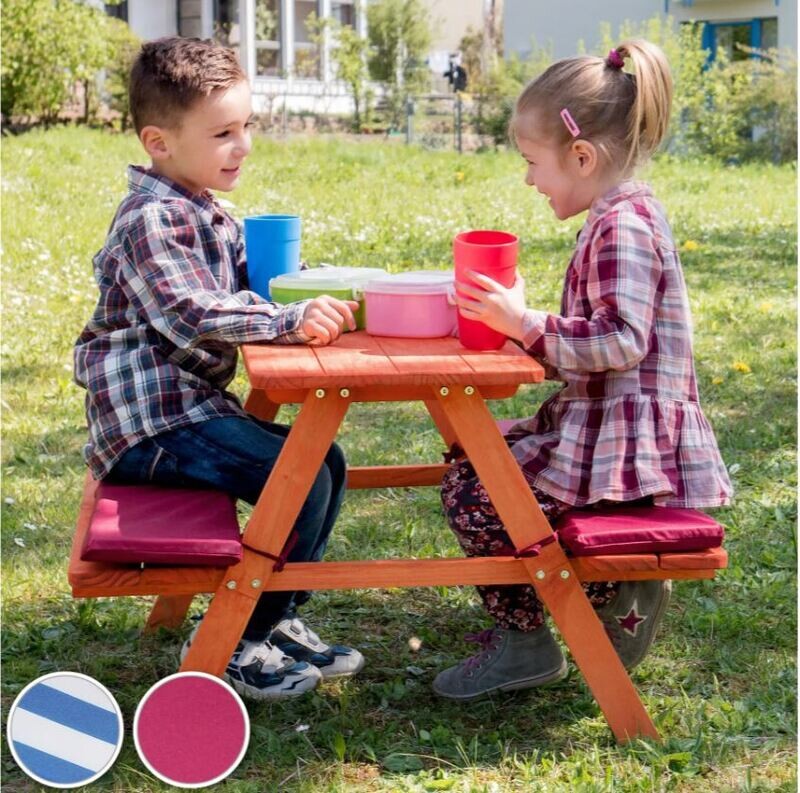 Otroška lesena klop za piknik - več barv