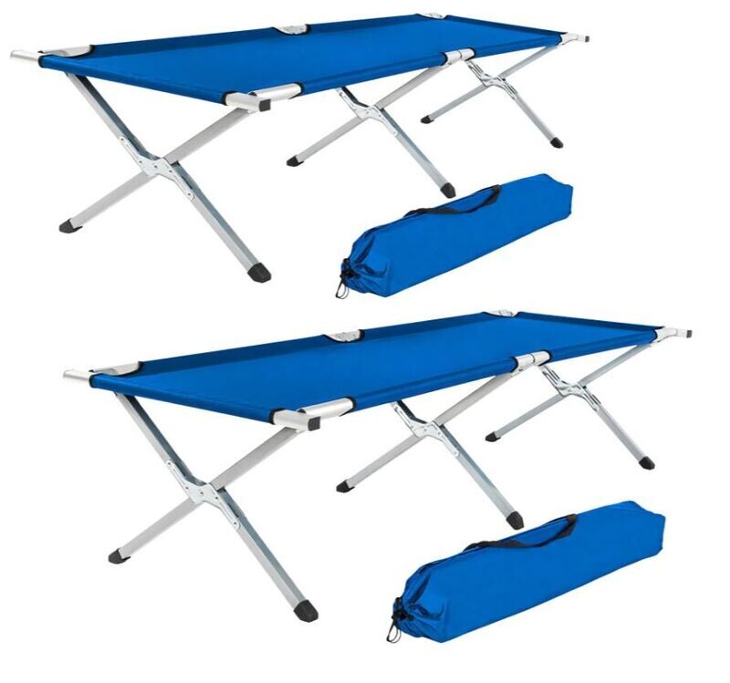 2x hitro zložljiva postelja - ležalnik Kampa v 3 barvah