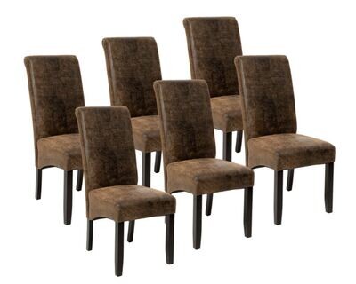 6 stolov z ergonomsko obliko sedežev - več barv