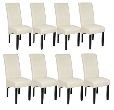 8 jedilnih stolov z ergonomsko obliko sedežev - več barv