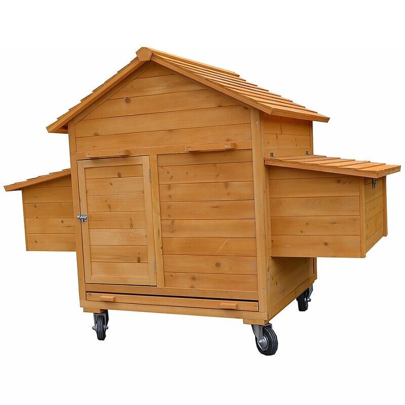 Kokošnjak s transportnimi kolesi - 157 x 114 x 90 cm
