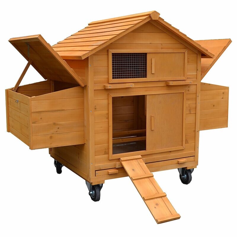 Kokošnjak s transportnimi kolesi - 157 x 114 x 90 cm