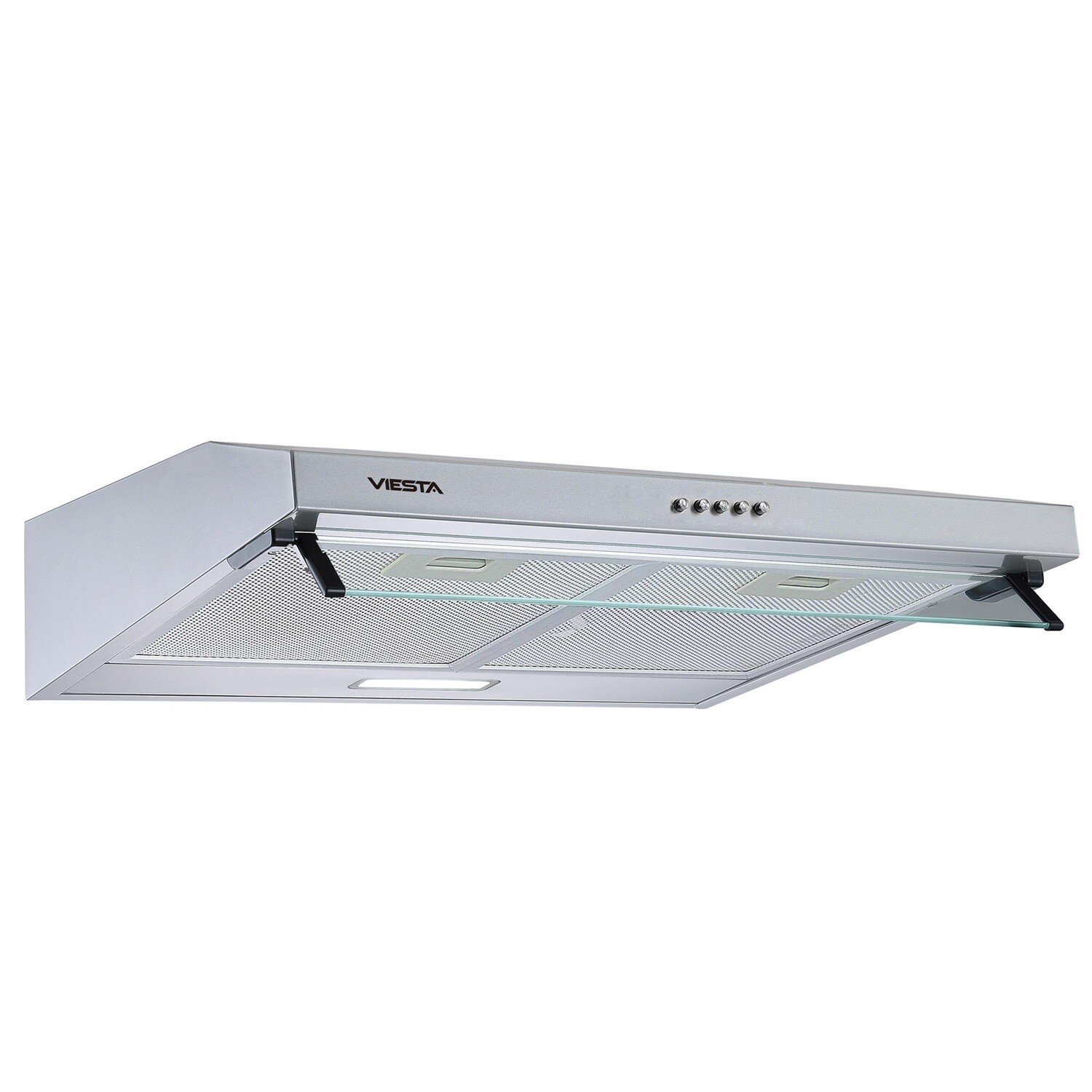 Kuhinjska napa VIESTA VDU6080SR 60 cm - vgradna napa z ravnim zaslonom iz nerjavečega jekla z maščobnimi filtri - razred en. učinkovitosti: C
