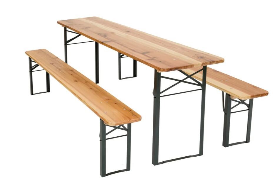 3-delni komplet mize in klopi