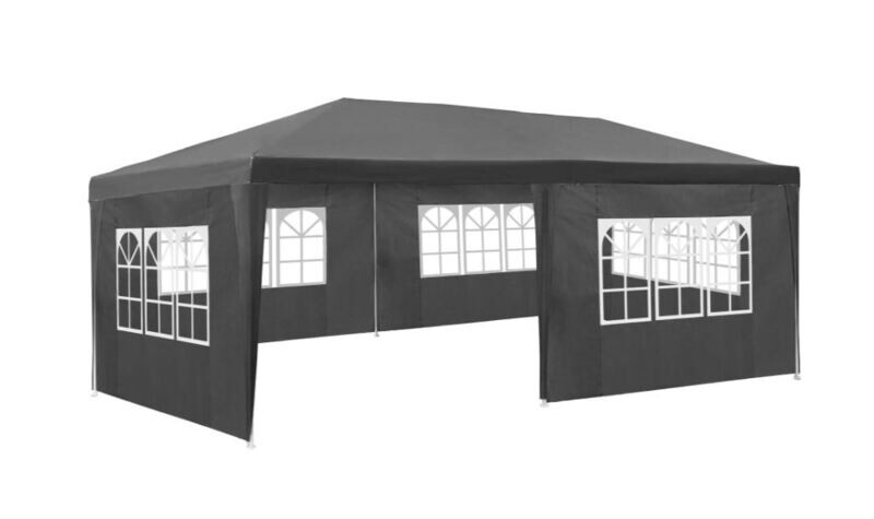 Paviljon Viviana 6 x 3 m - 5 stranic - BELA/SIVA/MODRA