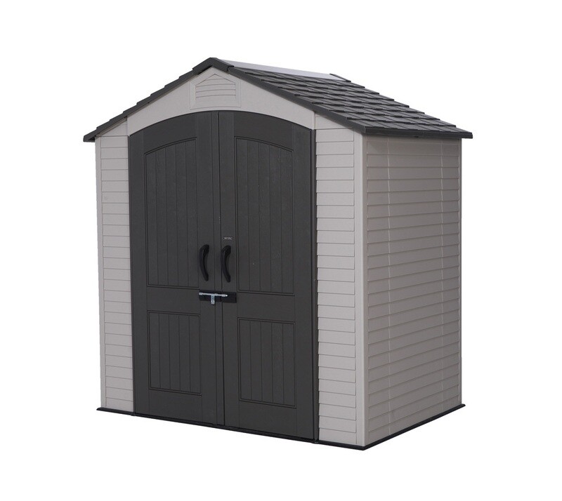 Plastična hiška-lopa-uta Starlet 3,1 m² - 1,43m x 2,15m - SVETLO SIVA