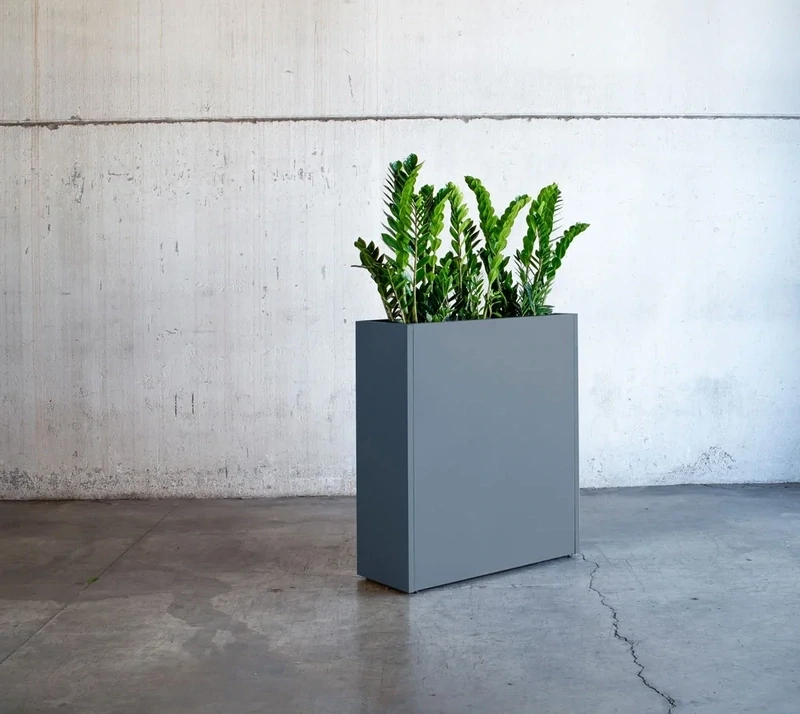 Jeklena visoka greda - 100x40x115 cm - antracit