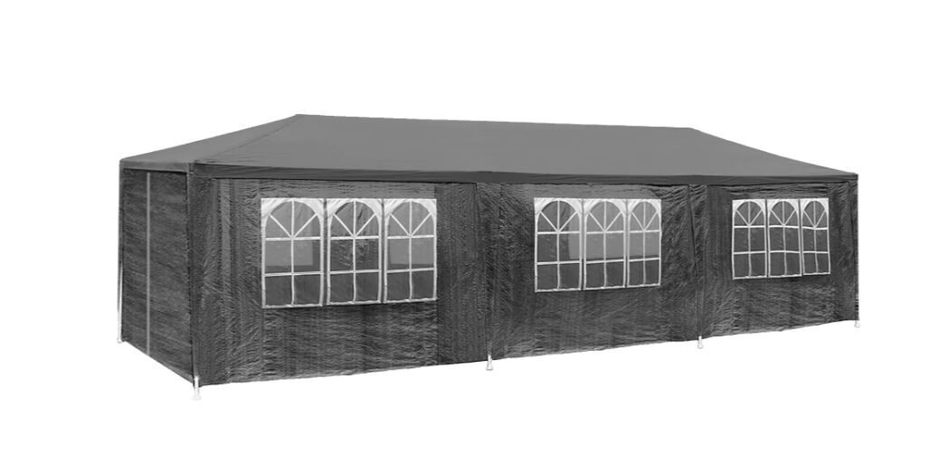 Paviljon Elsa 9 x 3 m - 8 stranic - več barv, Barva: Siva