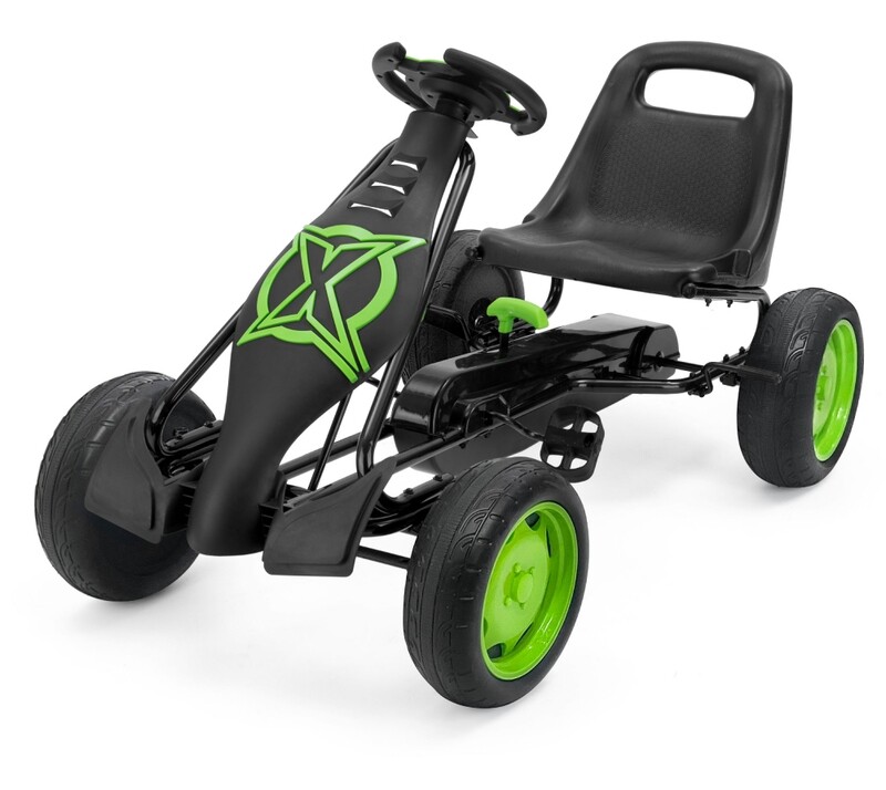 Otroški GOKART v ZELENI barvi - 114 x 62 x 62 cm