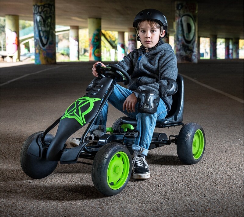 Otroški GOKART v ZELENI barvi - 114 x 62 x 62 cm